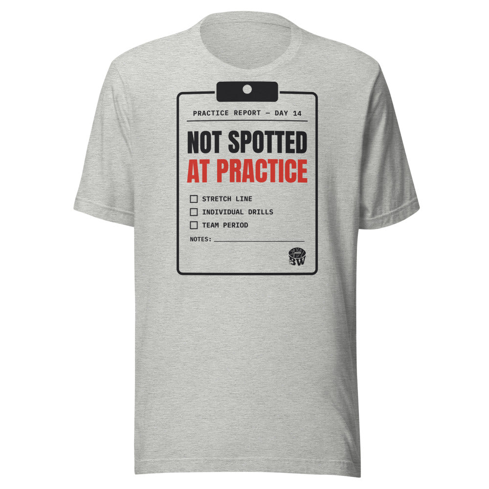 Not Spotted at Practice tee in Athletic Heather