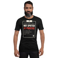 Man wearing the Not Spotted at Practice tee in Black